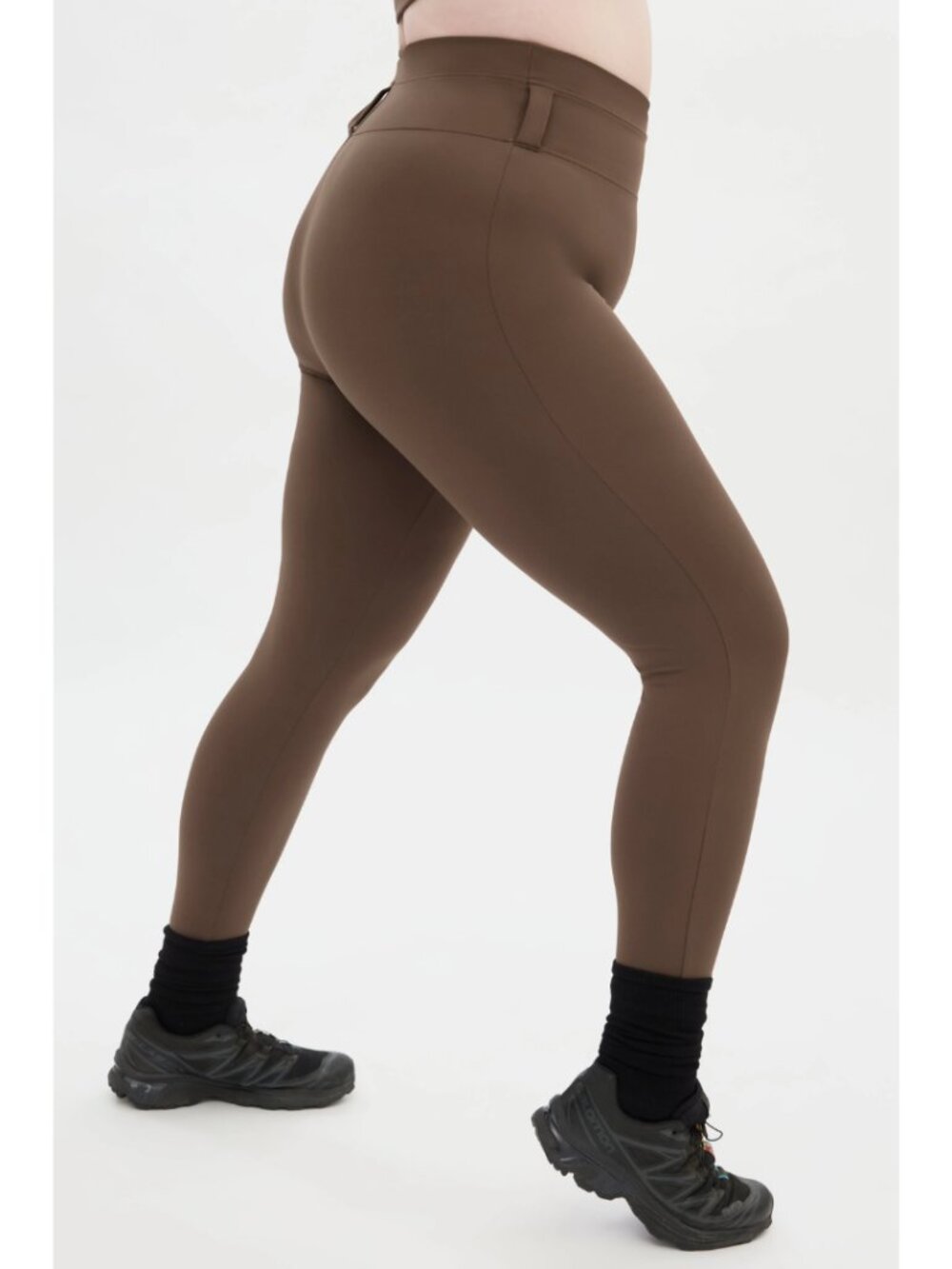 Girlfriend Collective Café Compressive Belt Loop Leggings NWT Size XL Sporty